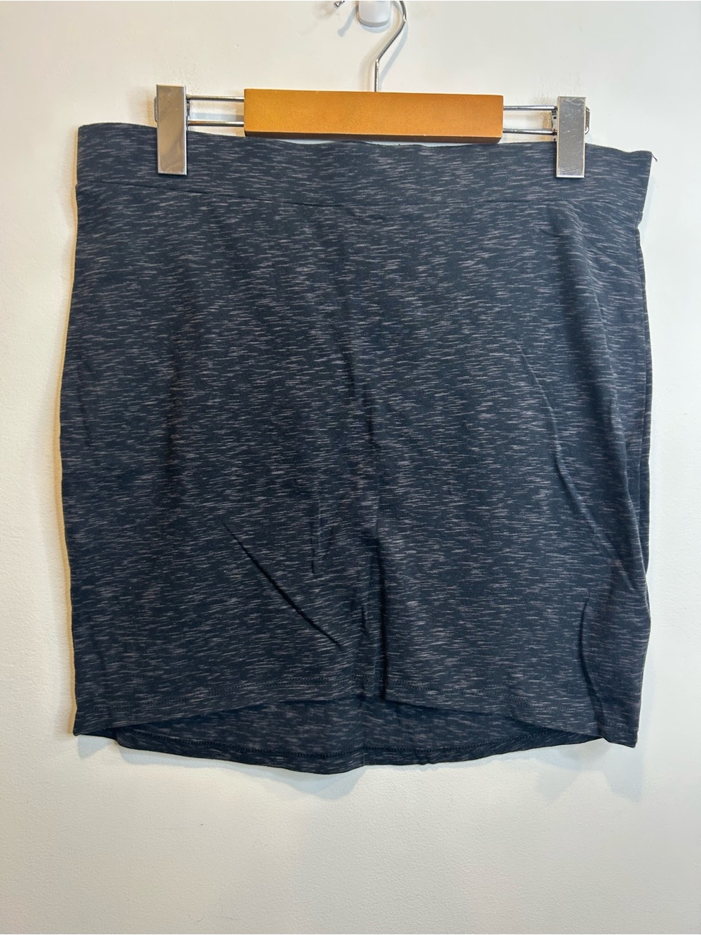 H&M Stretch Jersey Mini Skirt Dark Grey Melange